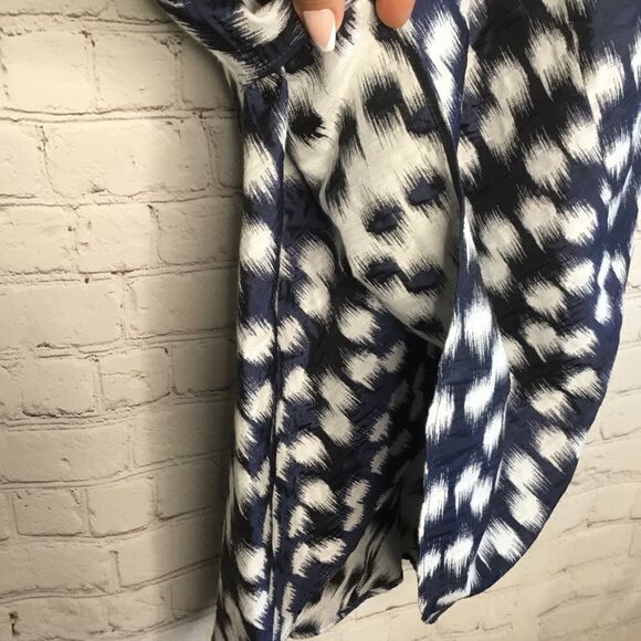 NWOT Zero Maria Cornejo Assymetric Design Blue Dress Size 4. - Picture 9 of 14